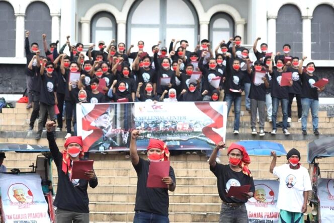 
 Deklarasi dukung Ganjar for Presiden dari mahasiswa dan milenial di Makassar