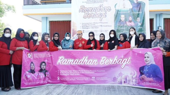 
 Ramadan Berbagi, Rachmawati Zainal ajak Finalis Putri Indonesia Panas-panasan