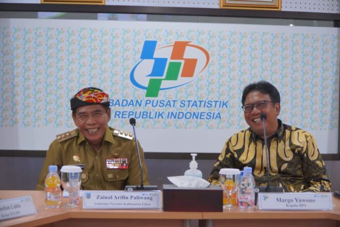 
 AUDIENSI : Gubernur Kaltara, Drs H Zainal A Paliwang SH, M.Hum melakukan audiensi di Kantor BPS terkait penyelarasan data di Jakarta, Senin (20/6/2022).