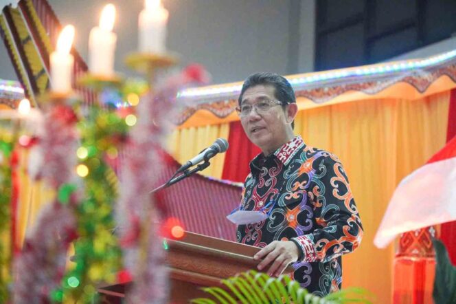 
 Wakil Gubernur  Kaltara, Drs Yansen TP, M.Si. Rayakan Natal Bersama IKAT, Sabtu (21/01/2023)