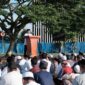 Lapangan Agatis Tanjung Selor Gubernur Kalimantan Utara (Kaltara), Drs. H. Zainal A Paliwang, SH., M.Hum bersama istri dan sejumlah pejabat Pemprov Kaltara