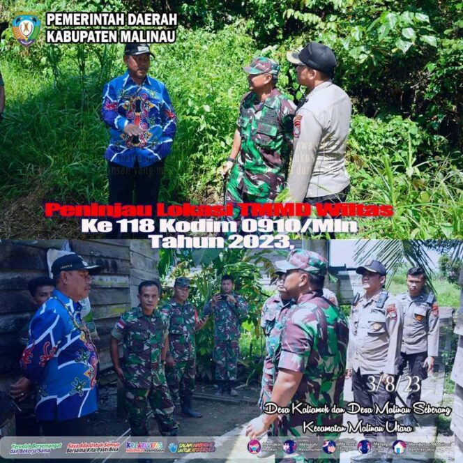 
 Wabup Malinau Tinjau Beragam Pelayanan dalam TMMD ke 118 di Desa Kaliamok
