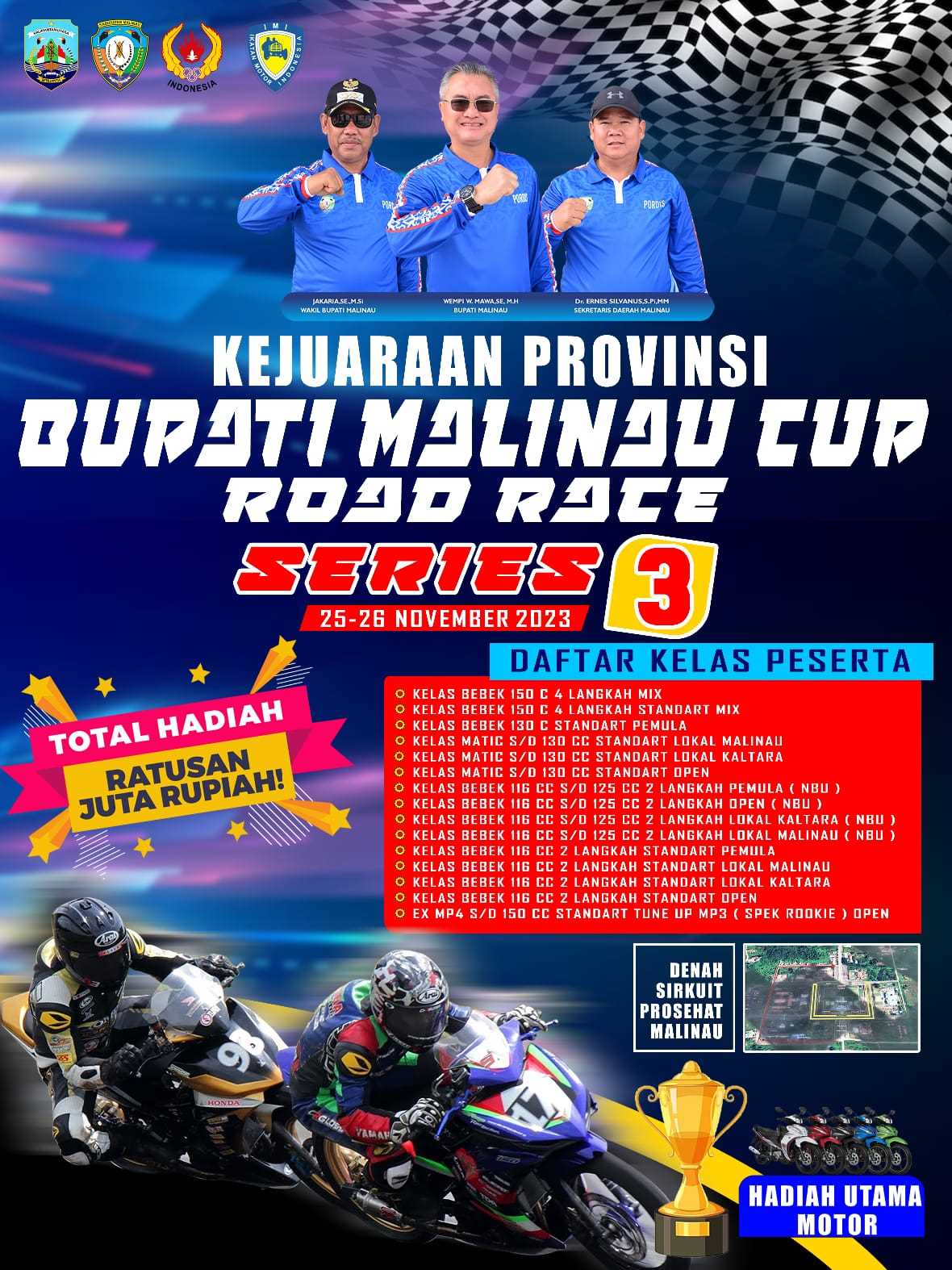 Kejuaraan Provinsi Bupati Malinau Cup Road Race Seri 3