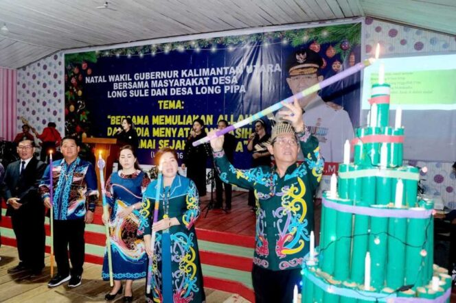 
 Perjalanan Ibadah Natal ke Perbatasan, Wagub Bersyukur Bisa Kembali Kunjungi Desa Long Sule – Pipa