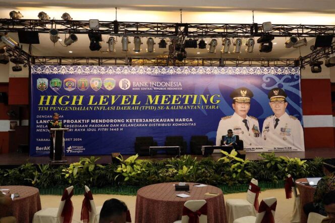 
 Pj. Wali Kota Tarakan Dorong Upaya Penanggulangan Inflasi di Acara High Level Meeting TPID Kaltara