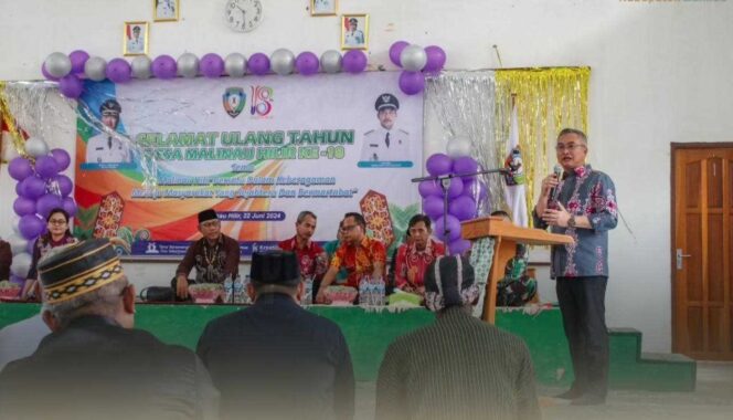 
 Hadiri Perayaan HUT Desa Malinau Hilir ke-18, Bupati Wempi Kenang Perkembangan Desa
