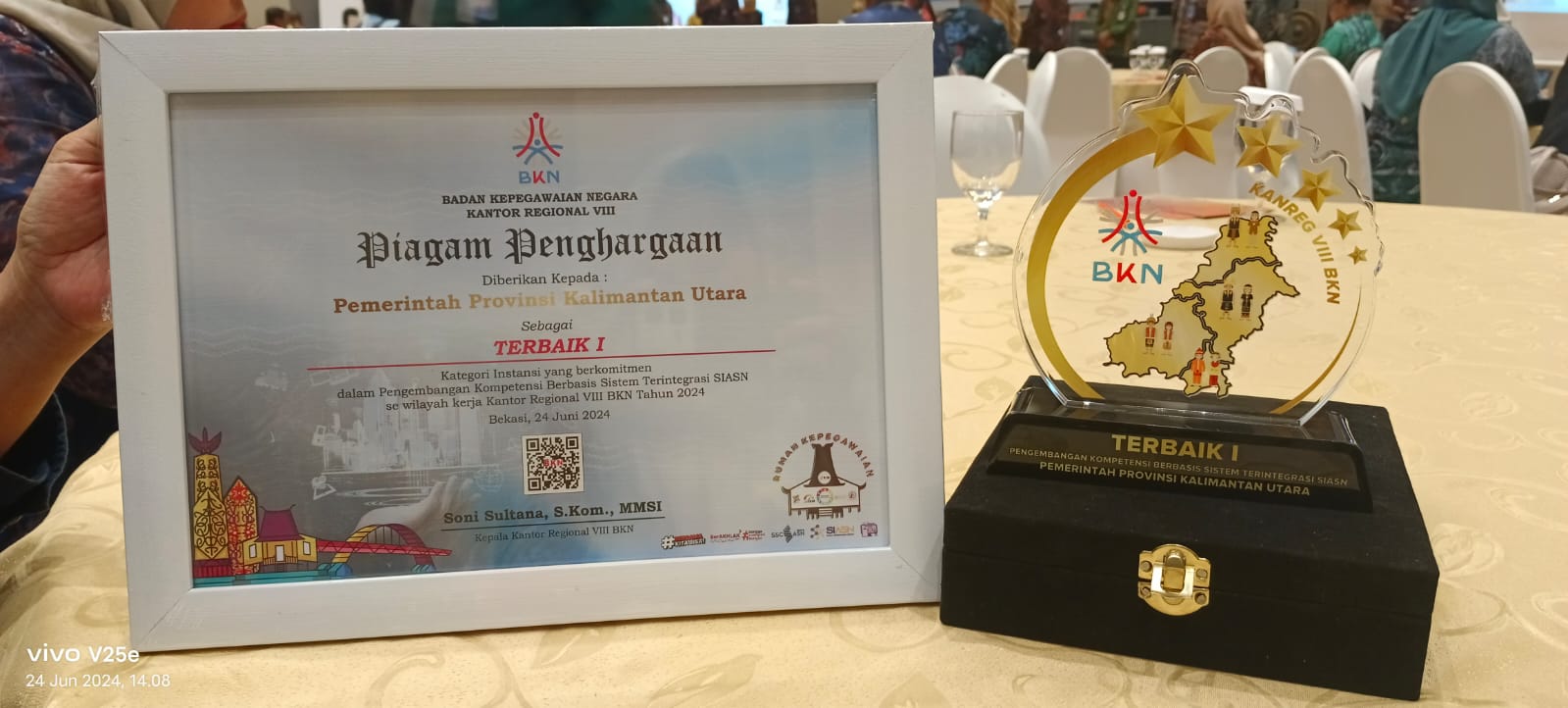 Sukses Pengembangan Kompetensi ASN, Kaltara Sabet Penghargaan dari Kanreg VIII BKN 