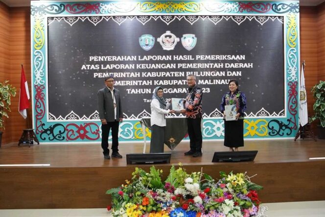 
 Terima Hasil Pemeriksaan Laporan Keuangan dari BPK RI Pemkab Malinau Raih Opini WTP 10 Kali Berturut