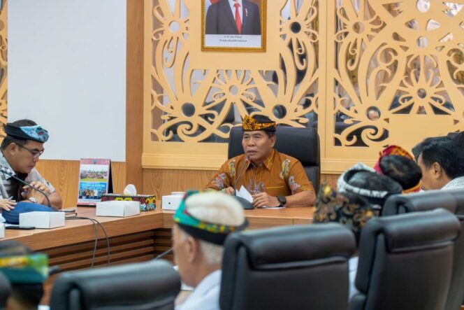 
 Gubernur Kaltara, DR (HC) H Zainal A Paliwang, M.Hum audiensi bersama Asprindo belum lama ini.