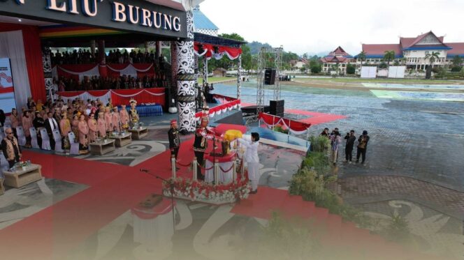 
 Upacara HUT ke-79 RI di Malinau Berjalan Hikmat Meski Diwarnai Rintik Hujan