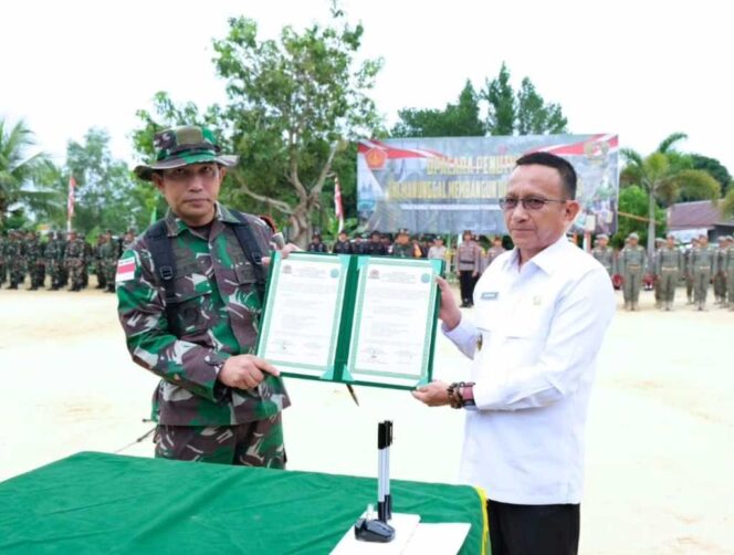 
 TNI Manunggal Membangun Desa Ke 124 Tahun Anggaran 2025 di Kabupaten Nunukan Resmi Ditutup