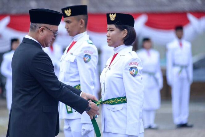
 Kukuhkan Paskibraka Tahun 2025 Kabupaten Malinau Siap Upacara Peringatan HUT RI Ke-80