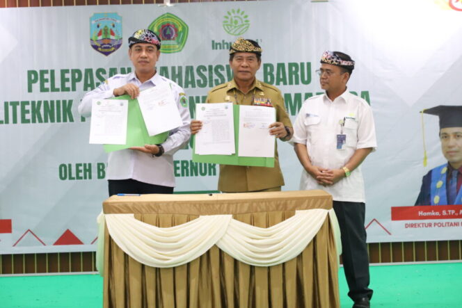 
 Lepas Calon Mahasiswa Politani Samarinda, Gubernur Pesan Bangun Pertanian Kaltara