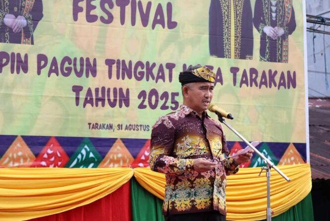 
 Wali Kota Tarakan Buka Festival Tari Jepin Pagun Tingkat Kota Tarakan 2025