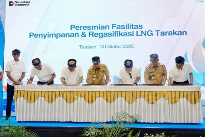 
 Gubernur Resmikan Fasilitas LNG Tarakan, Wujudkan Energi Bersih di Kaltara