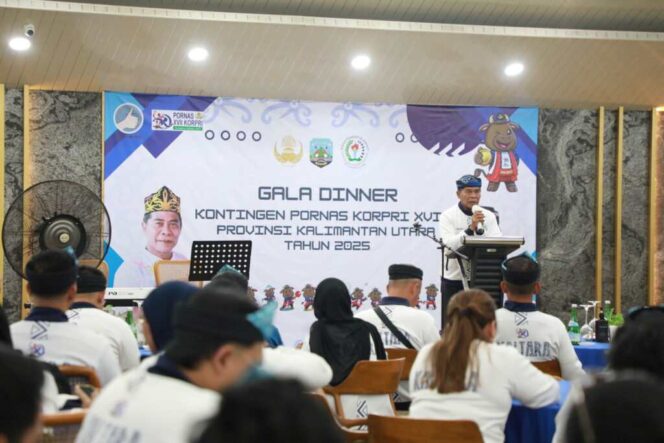 
 Hadiri Gala Dinner Pornas Kopri XVII 2025, Gubernur Optimis Kontingen Kaltara Raih Prestasi