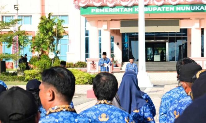 
 Momen Haru Apel KORPRI, Plt Sekda Jabbar Sampaikan Pamitan Kepada ASN Kabupaten Nunukan