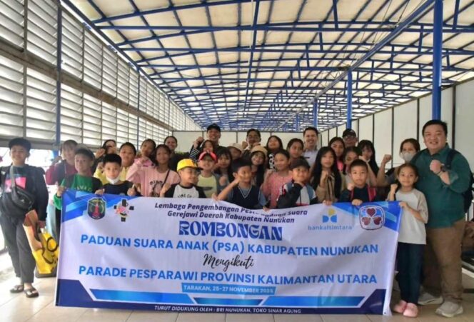 
 Kontingen Parade Musik Gerejawi Tingkat Provinsi Kalimantan Utara sebagai persiapan menuju Pesparawi Nasional ke XIV tahun 2026 di Papua Barat Resmi Dilepas