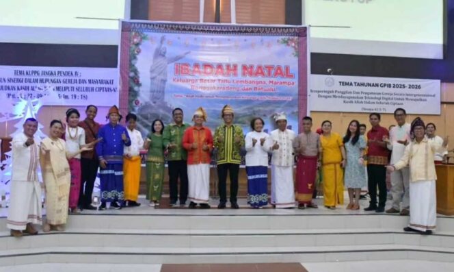 
 Plt. Sekretaris Daerah Kabupaten Nunukan Hadiri Perayaan Natal Keluarga Besar Tallu Lambangna, Marampa’, Bonggakaradeng dan Batualu