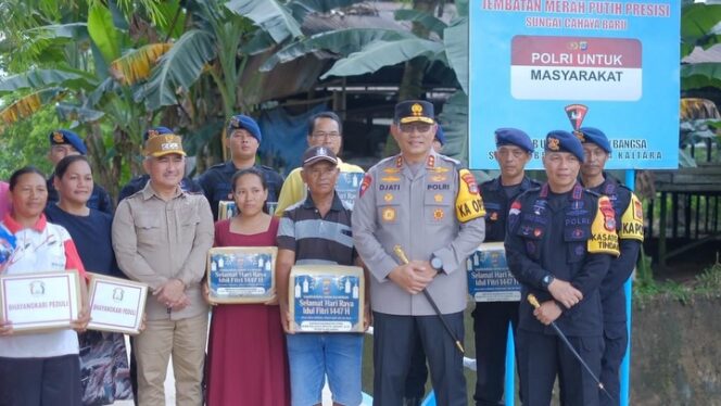 
 Wali Kota Tarakan Dampingi Kapolda Kaltara Resmikan Jembatan Merah Putih Presisi Sungai Cahaya Baru