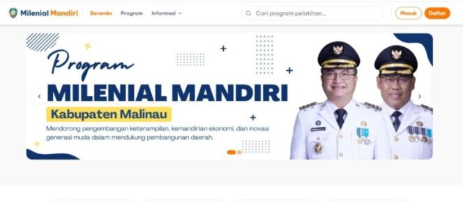 
 Pemkab Malinau Meluncurkan Sistem Pendaftaran Pelatihan Milenial Mandiri Secara Online sebagai Bagian dari Implementasi SAGET