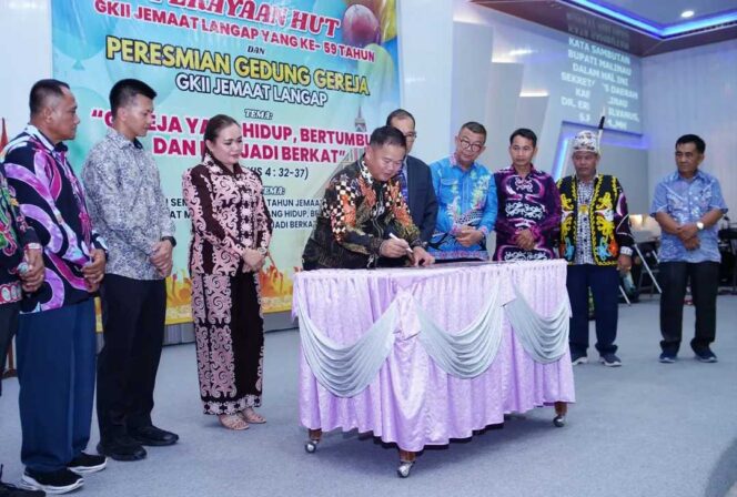 
 GKII Langap Diresmikan di Usia ke-59, Semangat Kebersamaan dan Gotong Royong jadi Fondasi Utama