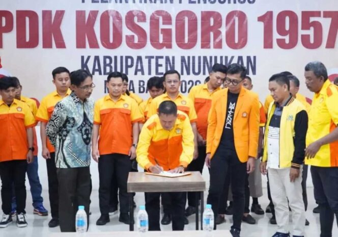 
 Pelantikan PDK KOSGORO 1957 Nunukan 2026–2031, Bupati Tekankan Sinergi dan Peran Aktif