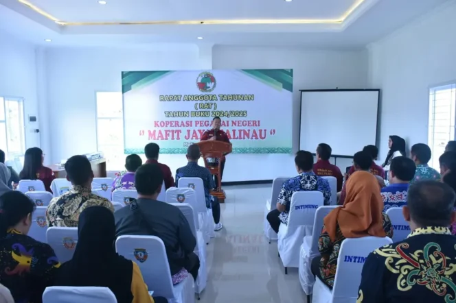 
 Rapat Anggota Tahunan (RAT) 2024-2025, Sekda Ernes Dorong Digitalisasi Koprasi PNS Mafit Jaya