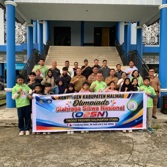 
 Pemkab Malinau Lepas Kontingen O2SN ke Tingkat Provinsi, Tanamkan Semangat Sportivitas dan Prestasi