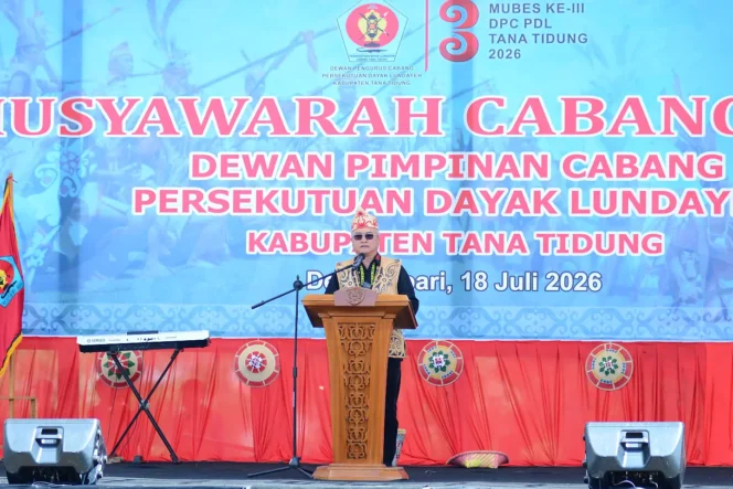 
 Mementum Muscab PDL Tana Tidung, Bupati Wempi Dorong Peran Dayak Lundayeh dalam Pembangunan dan Pelestarian Budaya