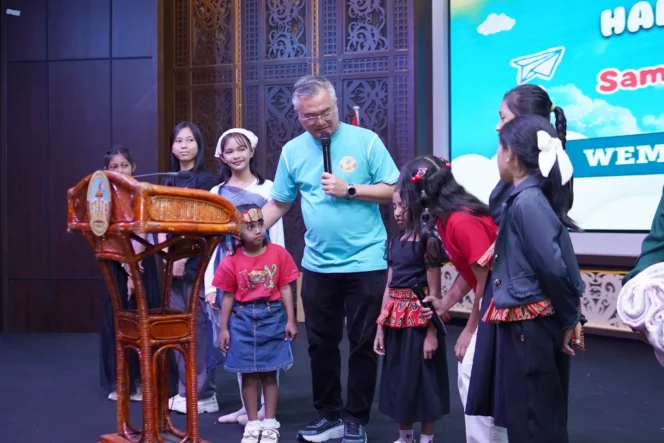 
 PAKO Malinau Semarakkaan Hari Anak Nasional, Bupati Wempi Motivasi Anak Malinau Berani Bermimpi dan Raih Cita-Cita Setinggi Langit