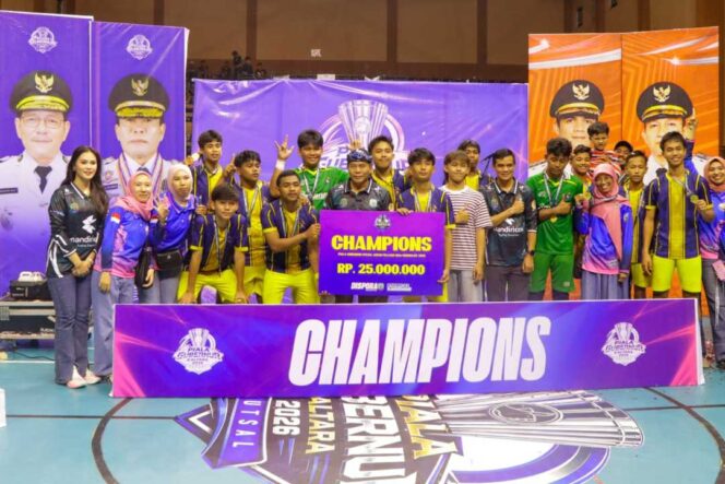 
 Tutup Turnamen Futsal Pelajar, Gubernur Motivasi Atlet Muda Raih Prestasi Lebih Tinggi