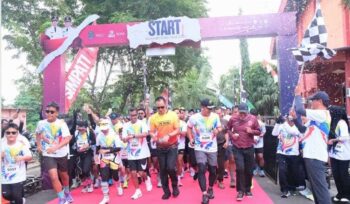 Pj Sekda Nunukan Raden Iwan Kurniawan Ikut Berlari dalam Acara Fun Run Color Fest 2026