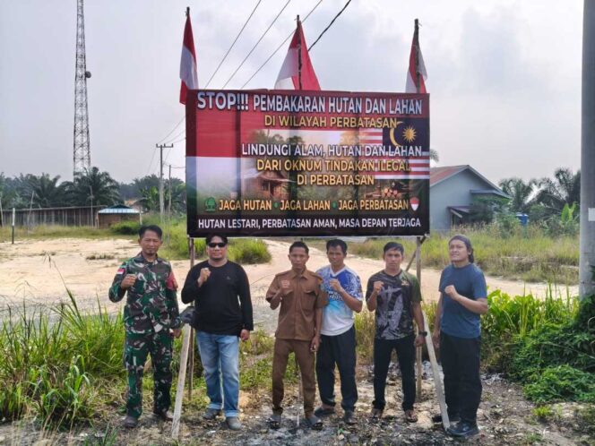 
 Tim 14 Sei Menggaris dan Masyarakat Kompak Jaga Hutan di Perbatasan