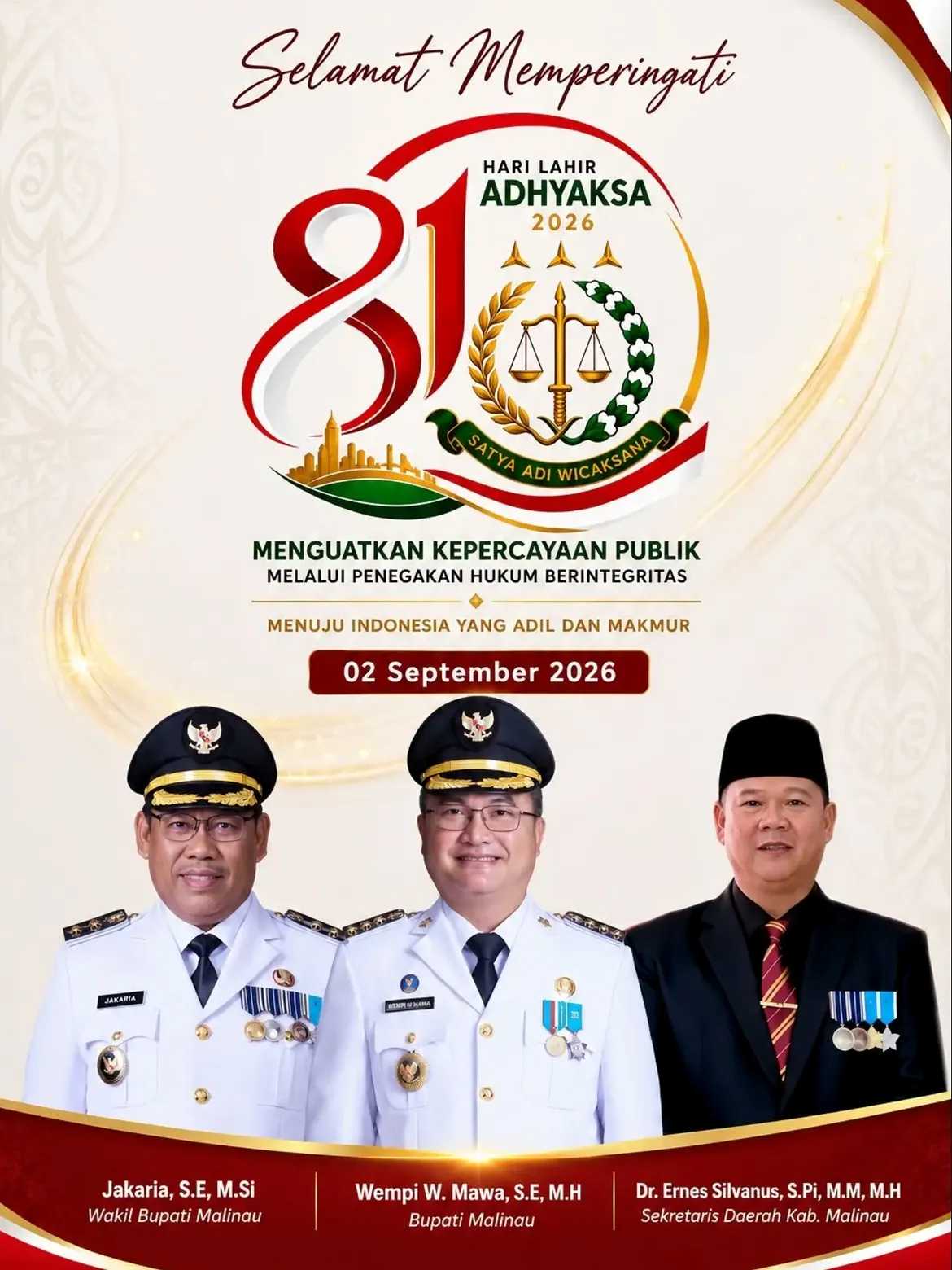 UCAPAN HARI LAHIR ADIYAKSA PEMKAB MALINAU