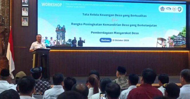 
 Bupati Malinau Buka Workshop Evaluasi Pengelolaan Keuangan dan Pembangunan Desa Tahun 2026