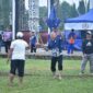 Bupati dan Wakil Bupati Malinau Kompak Ikuti serta Memeriahkan Perlombaan Tradisional Bola Kasti