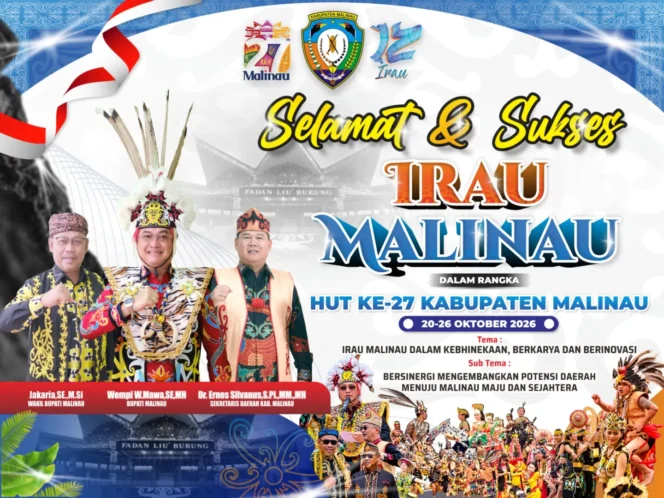 
 Irau Malinau 2026 Digelar 20–26 Oktober, Meriahkan HUT ke-27 Kabupaten Malinau